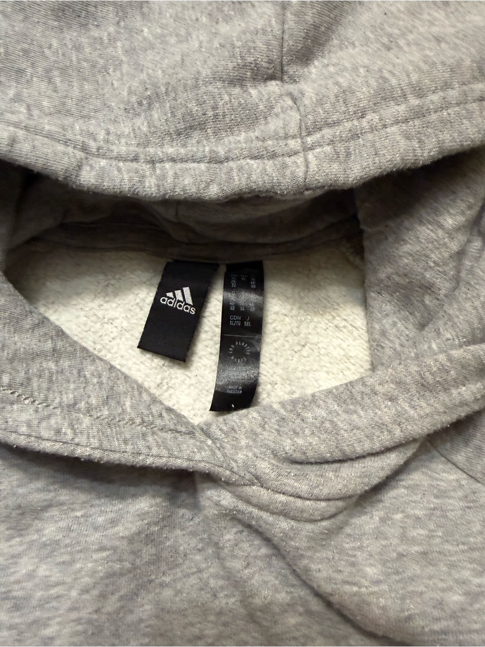 Adidas unisex Grey Athletic oversized hoodie - Comfortable Pocketed Design